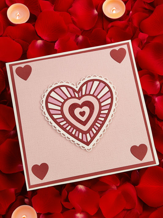 Valentine's Day Love Card - Romantic and Elegant Design