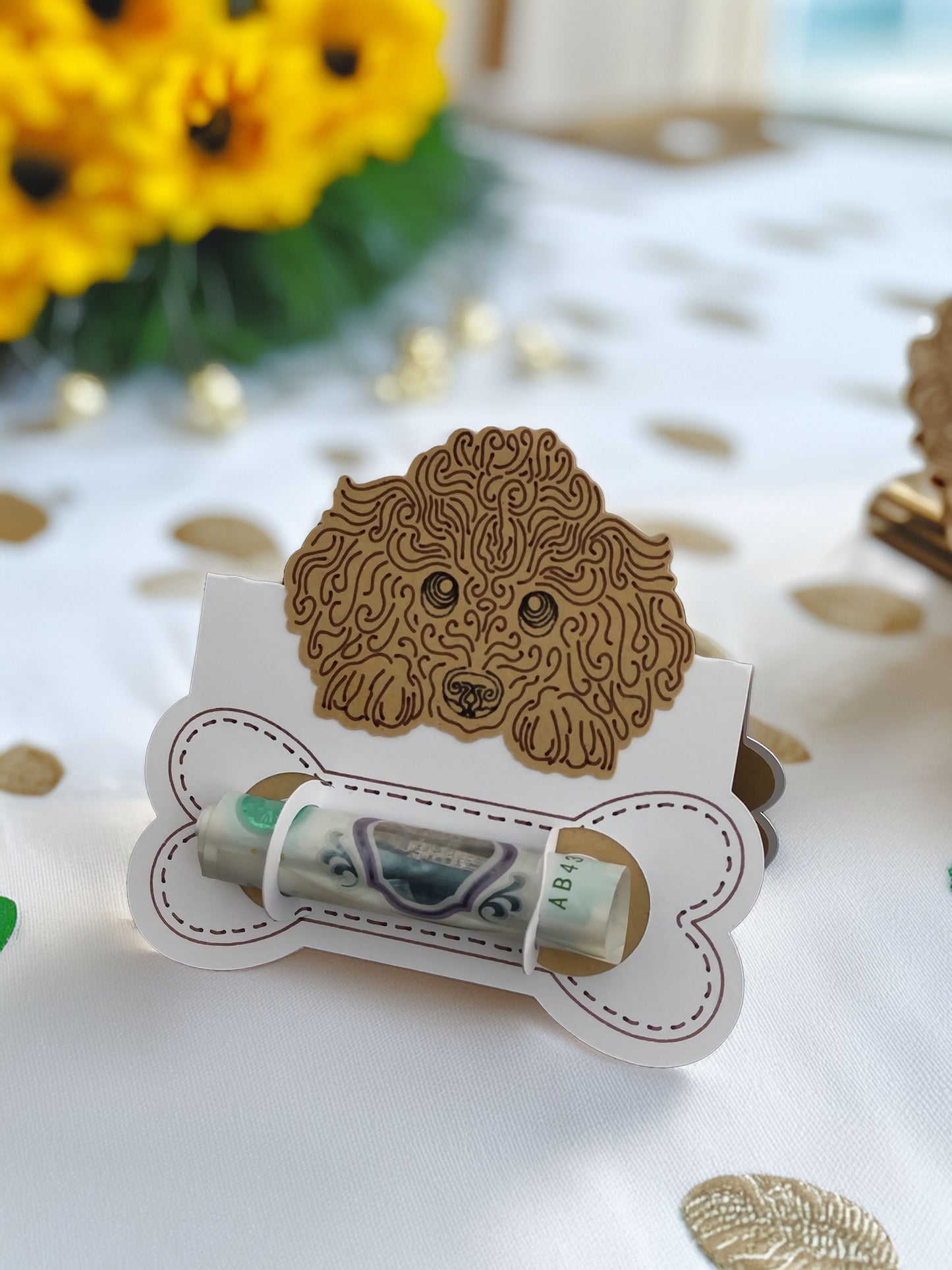 Poodle Dog Money Card Holder - Adorable and Practical Gift