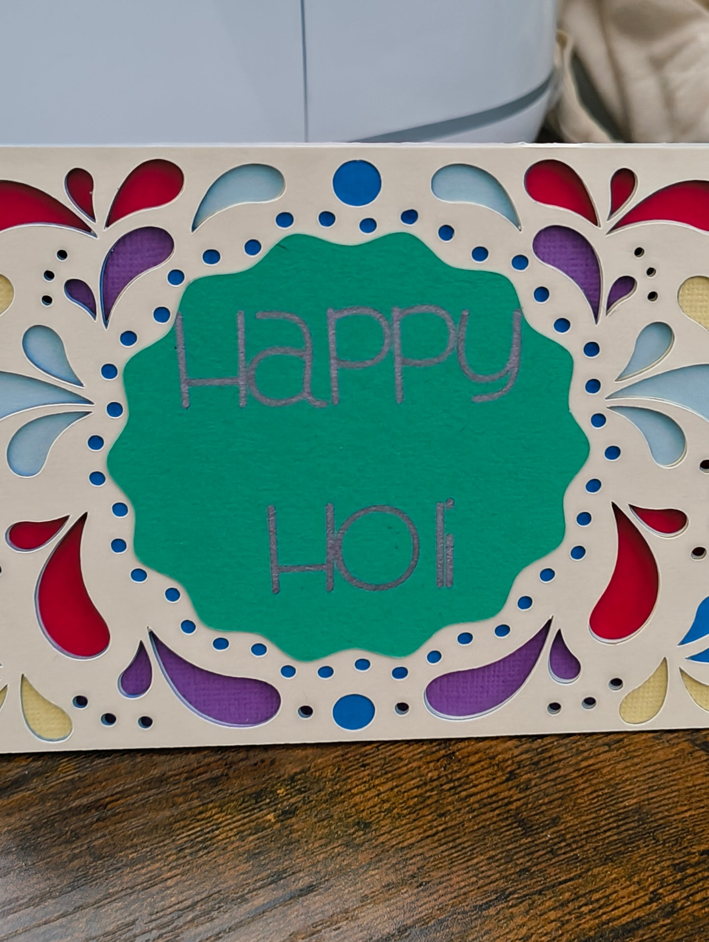 Colourful Holi Card - Celebrate the Festival of Colours