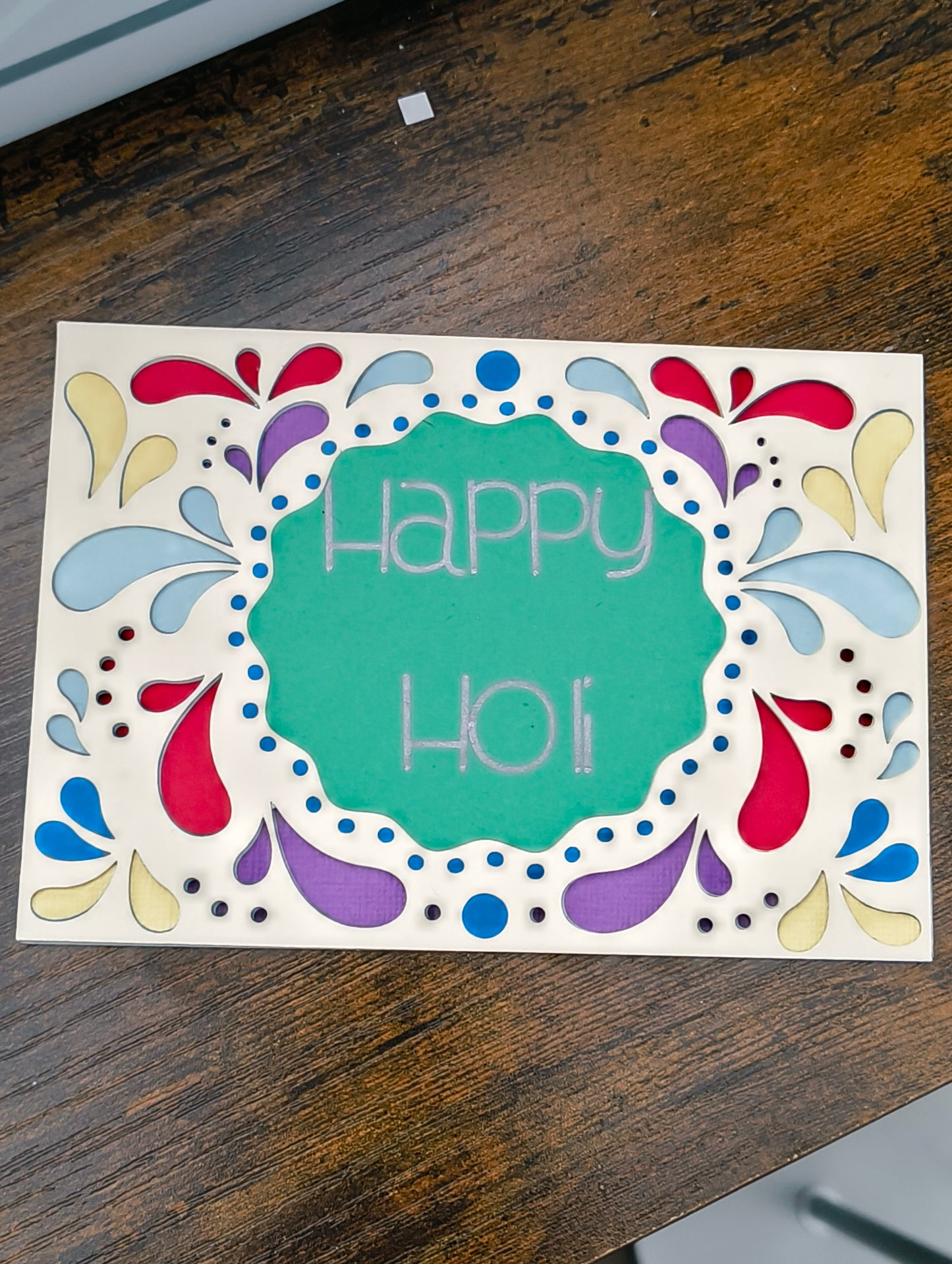 Colourful Holi Card - Celebrate the Festival of Colours