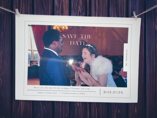 Personalized Save the Date Invitations for Weddings & Engagements