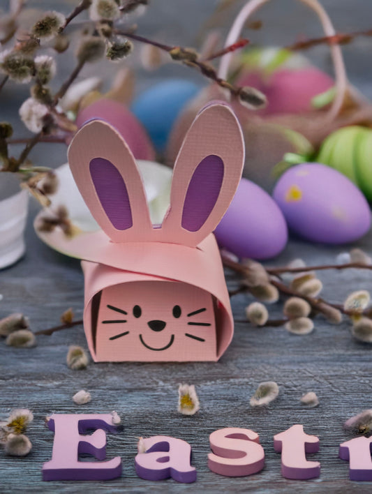 Bunny Box | 3D Favour Box | Easter Treat Box | Party Supplies | Gift Packaging | Cute Design | Spring Decor | Table Decoration | Treat Box