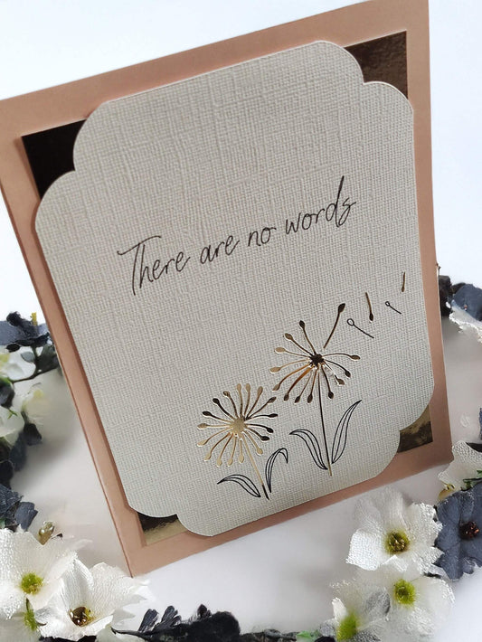 Sympathy Card | No Words | Grief Card | Loss | Bereavement Card | Thinking of You Card